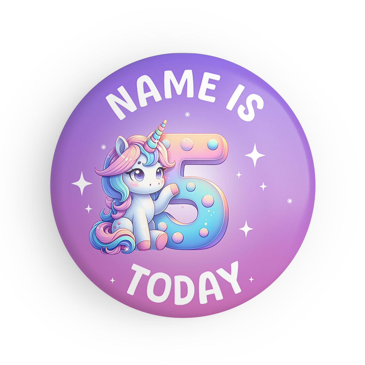4 - 10 Unicorn Name Badge