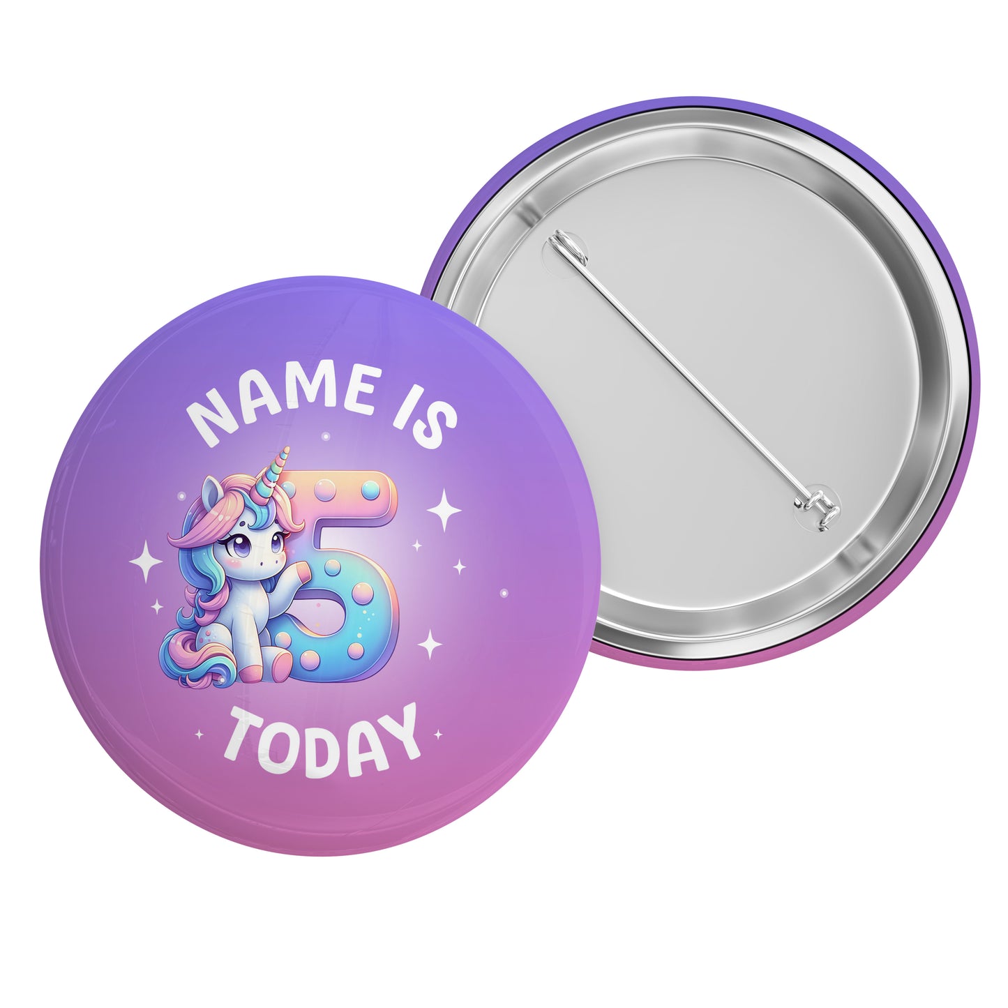 4 - 10 Unicorn Name Badge