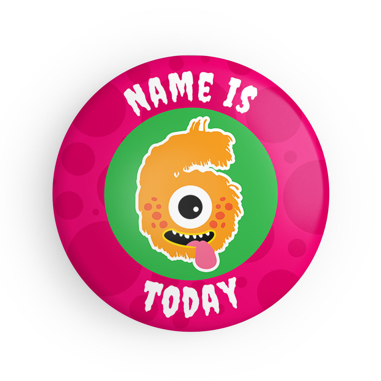 4-10 Today Monster Name Badge