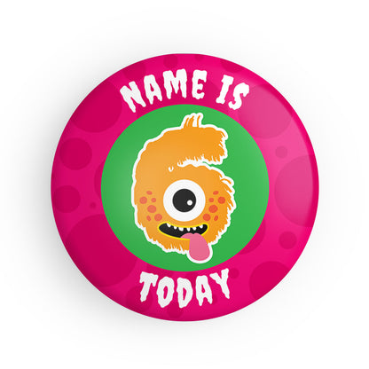 4-10 Today Monster Name Badge