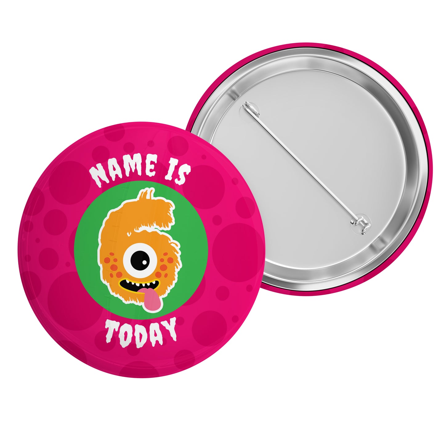 4-10 Today Monster Name Badge