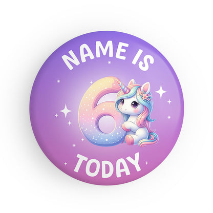 4 - 10 Unicorn Name Badge
