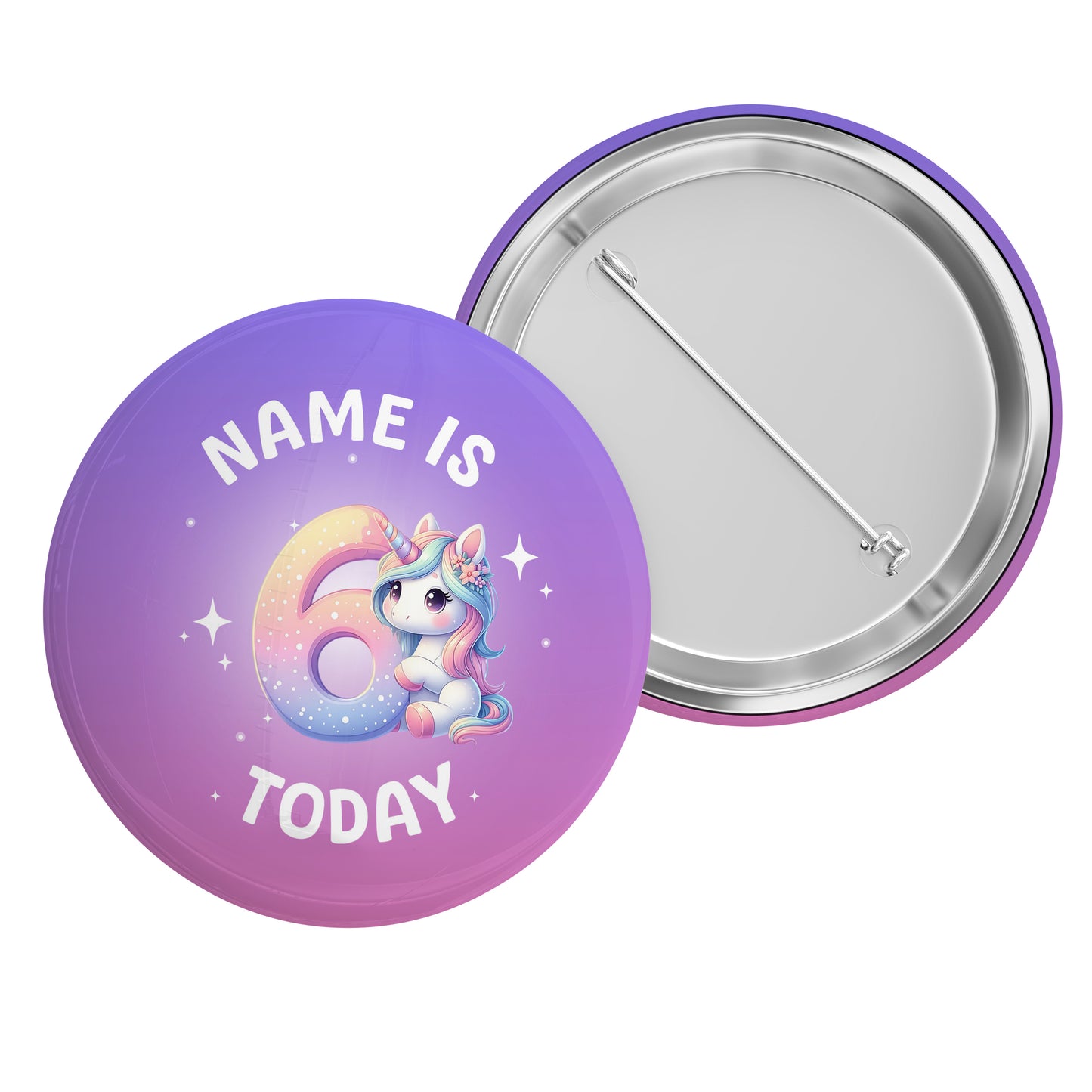 4 - 10 Unicorn Name Badge