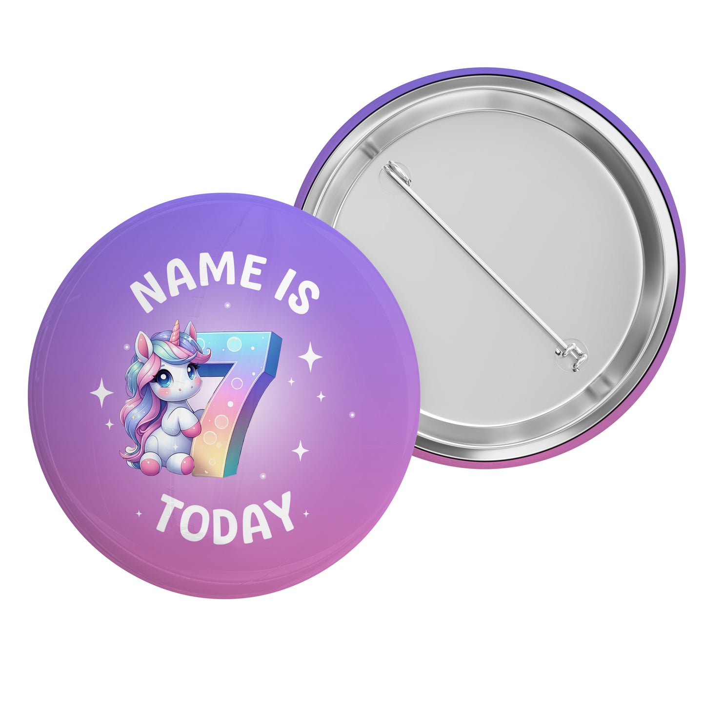 4 - 10 Unicorn Name Badge
