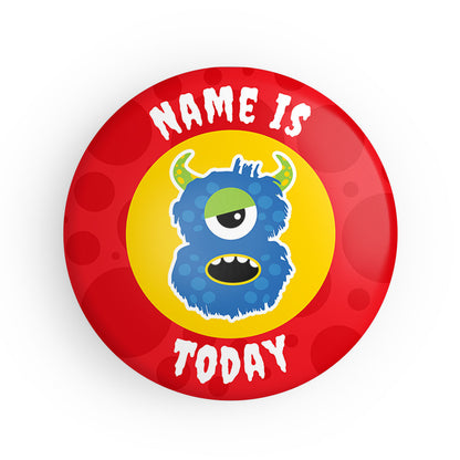 4-10 Today Monster Name Badge