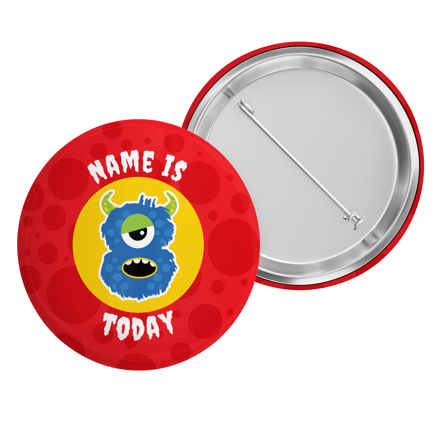 4-10 Today Monster Name Badge