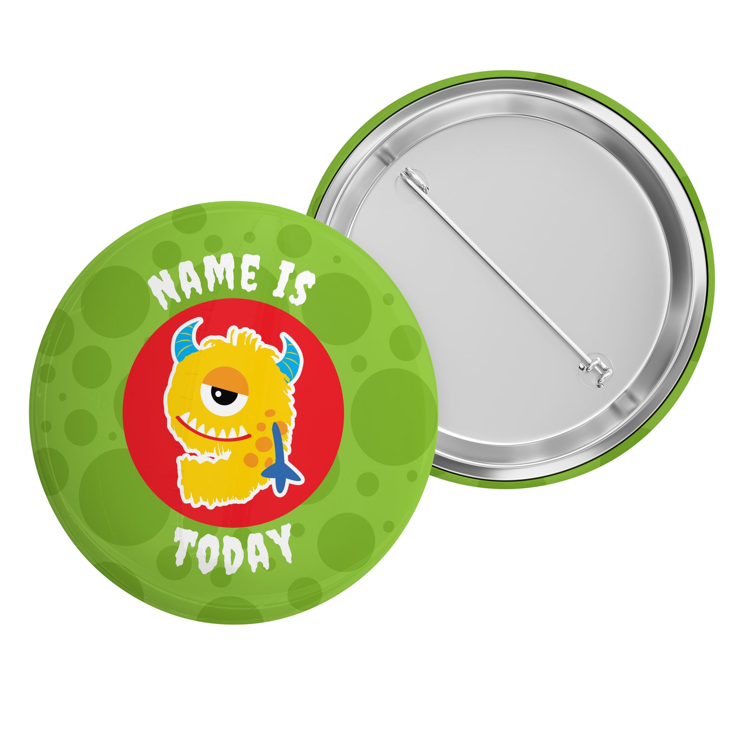 4-10 Today Monster Name Badge