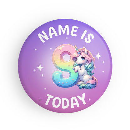 4 - 10 Unicorn Name Badge