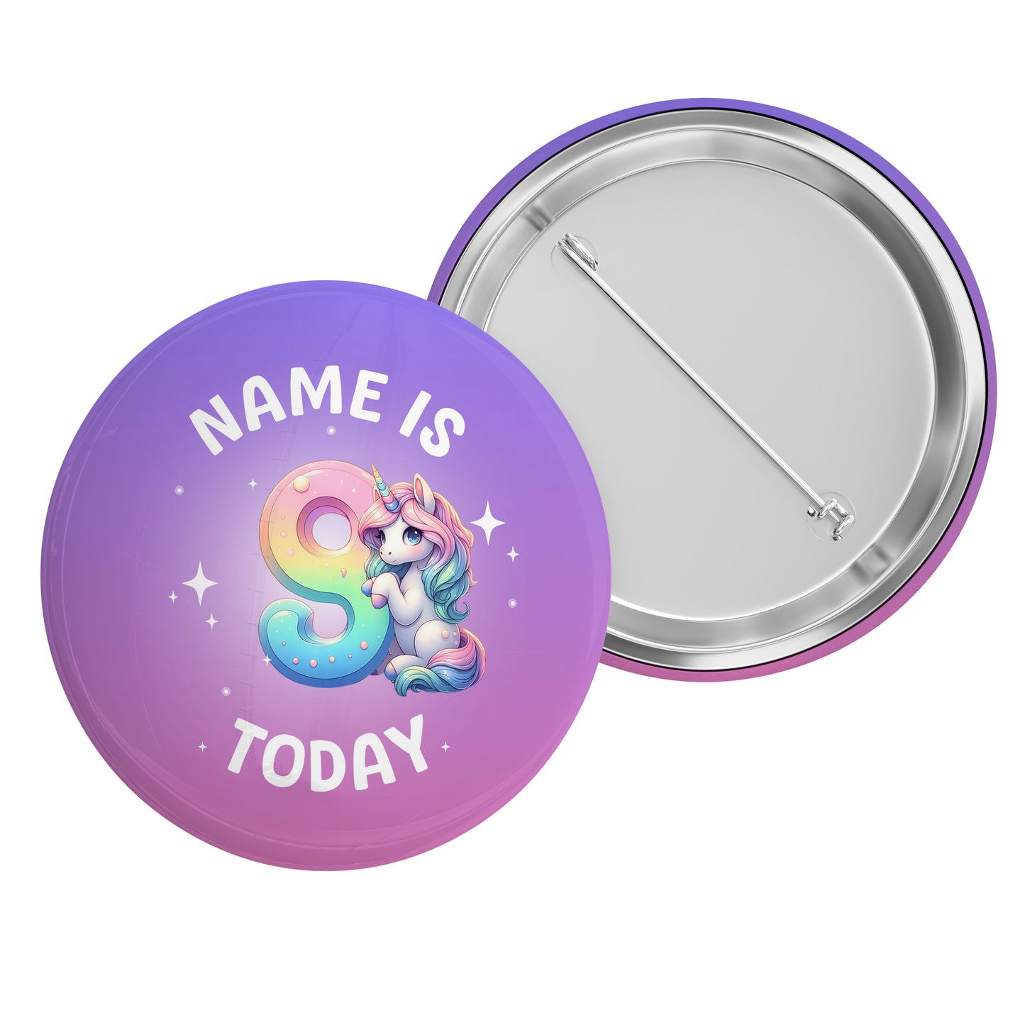 4 - 10 Unicorn Name Badge