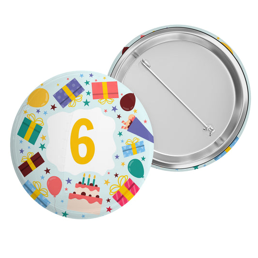 Birthday Celebration Age Badge