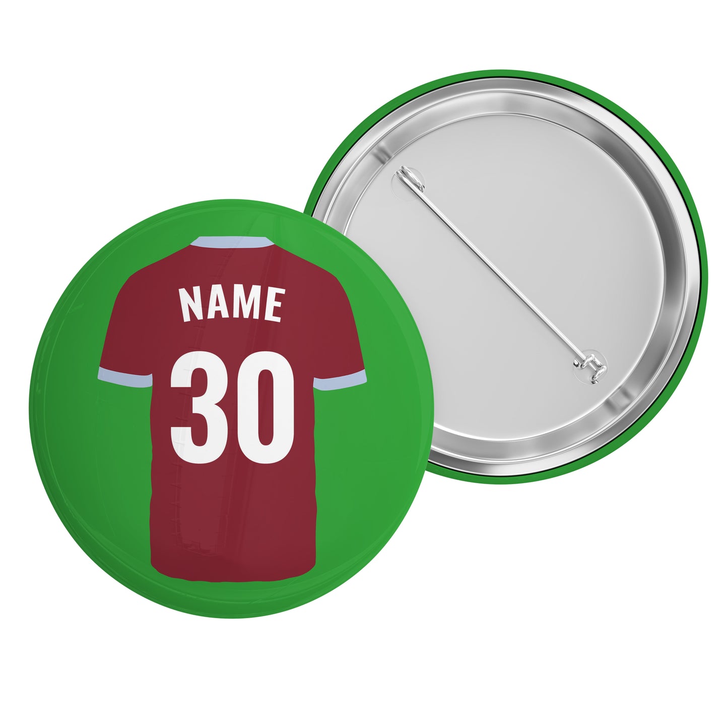 Football Shirt Age Name Badge