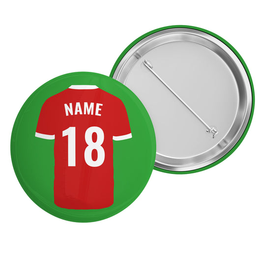 Football Shirt Age Name Badge
