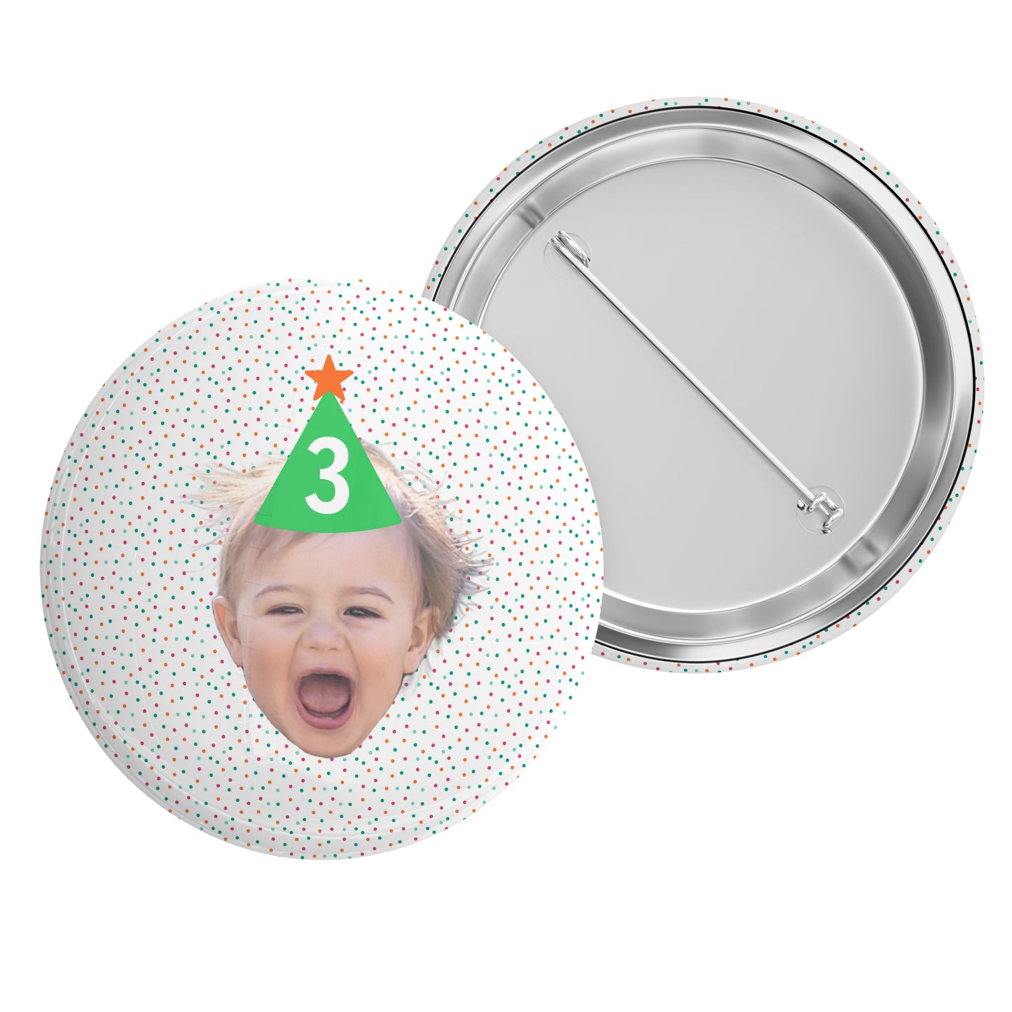 Party Hat Photo and Age Badge
