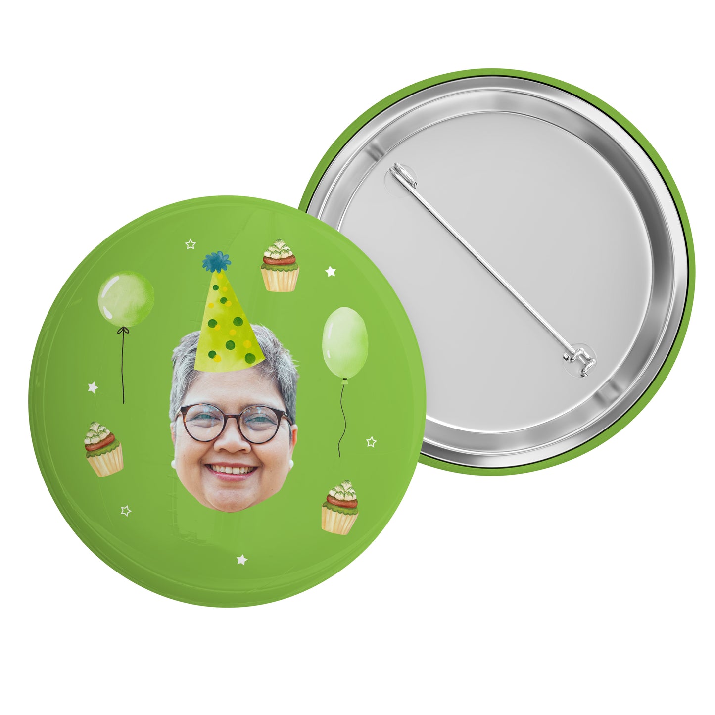 Birthday Party Hat Photo Badge