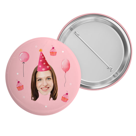 Birthday Party Hat Photo Badge