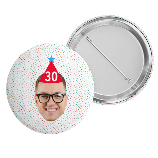 Party Hat Photo and Age Badge