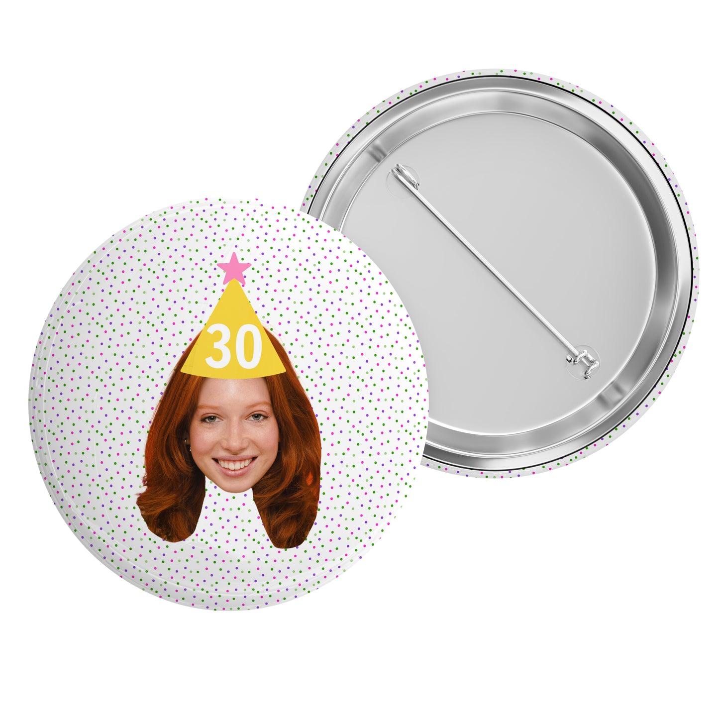 Party Hat Photo and Age Badge