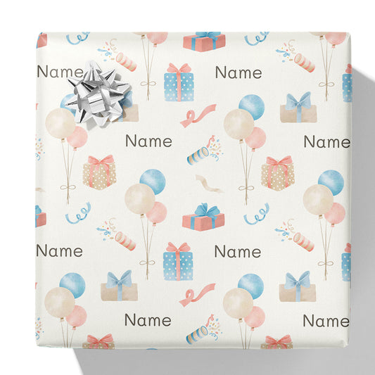 Baby Shower Name Gift Wrap