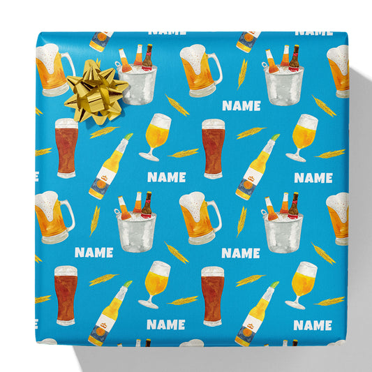 Beer Name Gift Wrap