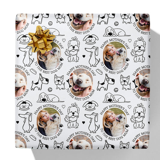 Best Dog Mum Mother's Day Photo Gift Wrap