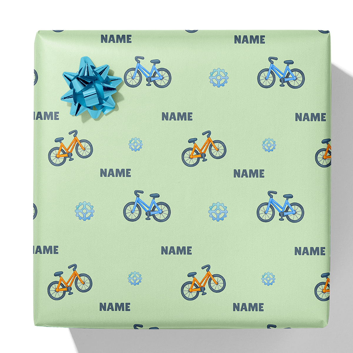 Bicycle Name Gift Wrap