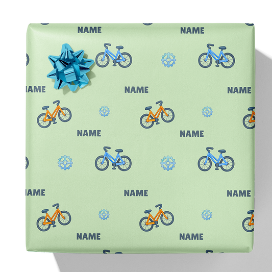 Bicycle Name Gift Wrap