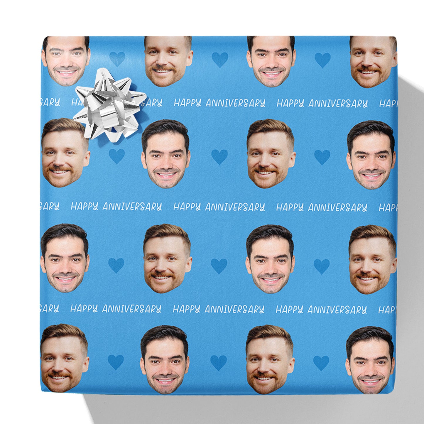 Geschenkverpackung mit Foto zum Jahrestag