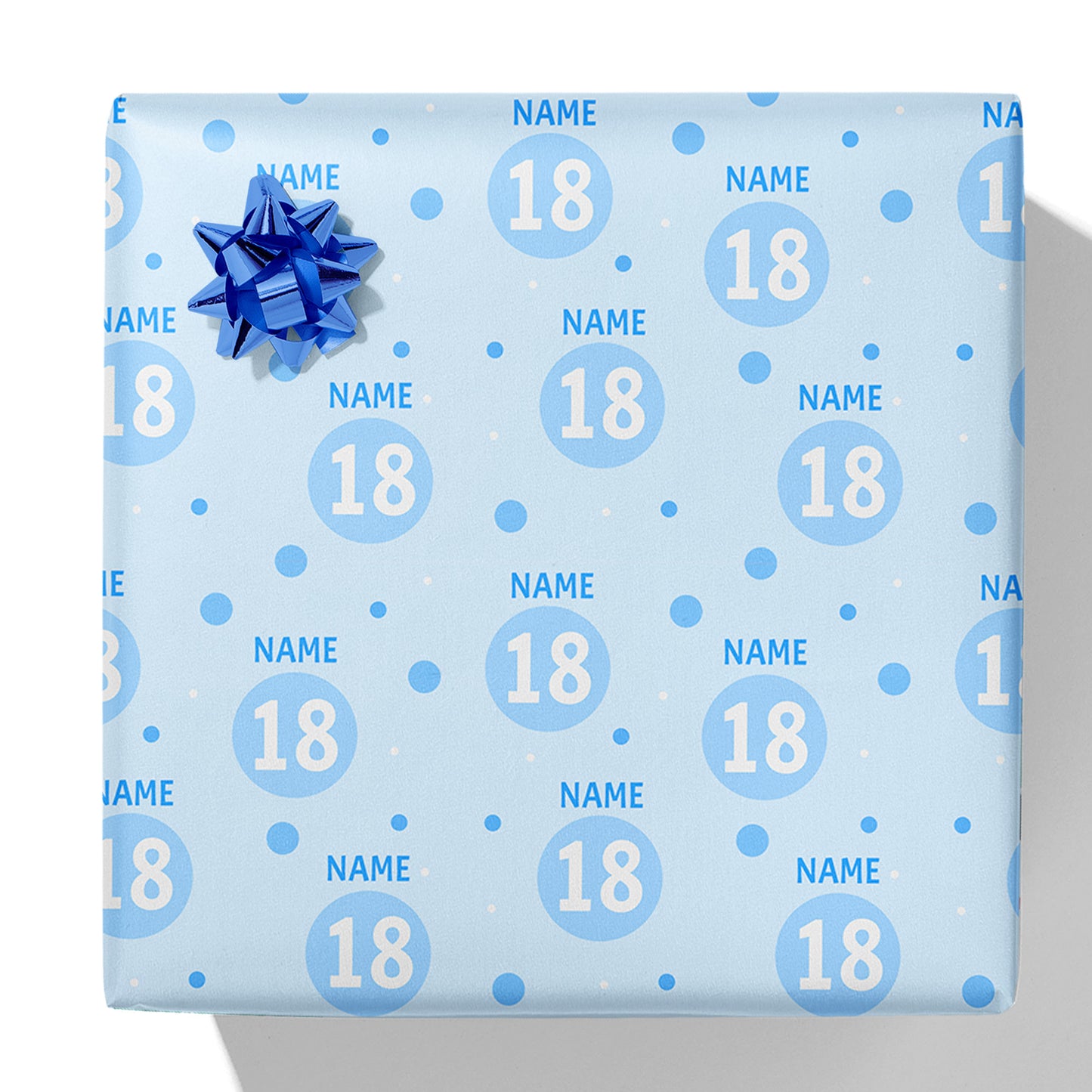 Polkadot Age and Name Gift Wrap