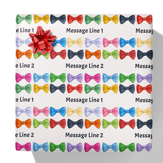 Bowtie Message Gift Wrap