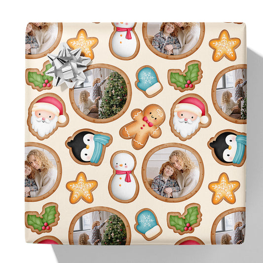 Christmas Biscuits Photo Gift Wrap