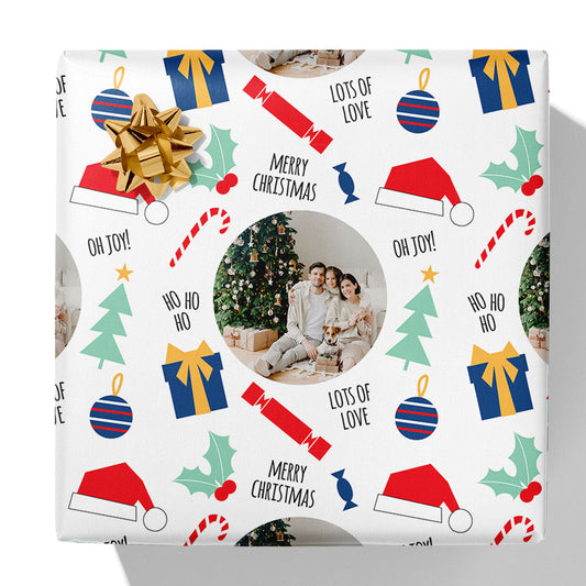 Christmas Theme Photo Gift Wrap