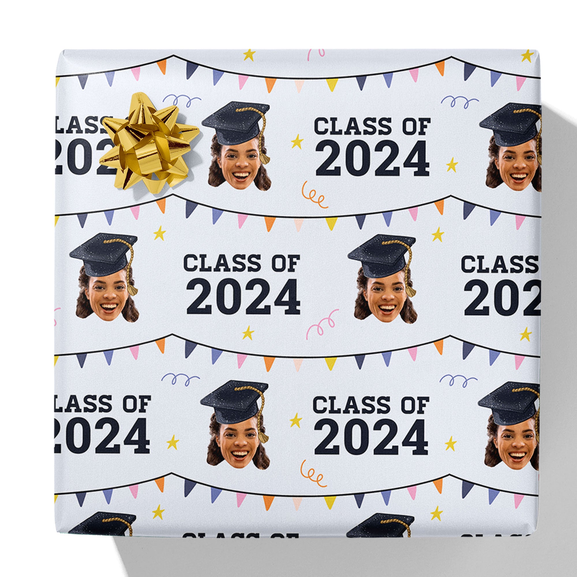 Graduation Class of Year and Photo Gift Wrap – Simply Gift Wrap
