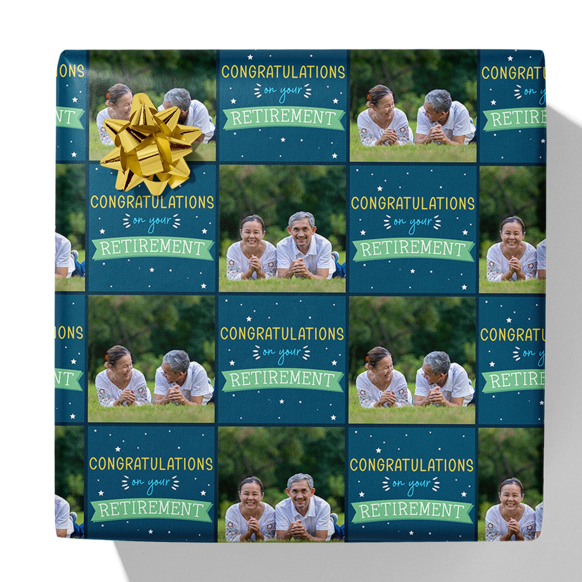 Congratulations on Your Retirement Photo Gift Wrap – Simply Gift Wrap