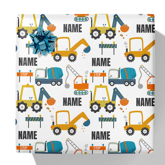 Digger Name Gift Wrap