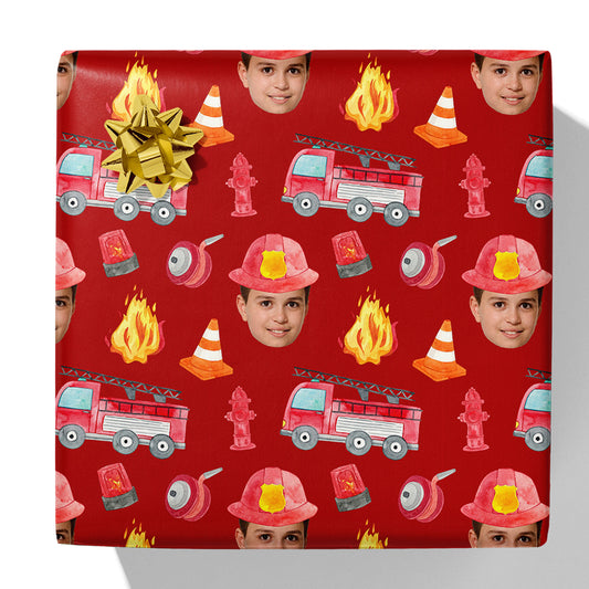 Firefighter Photo Gift Wrap