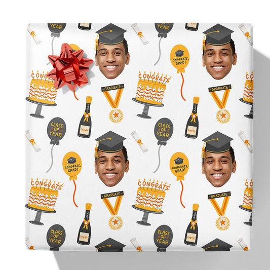 Graduation Photo and Year Gift Wrap