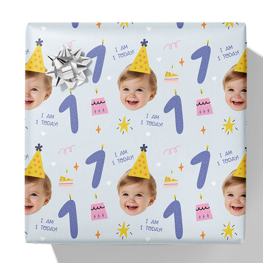 I am 1 Today Photo Gift Wrap