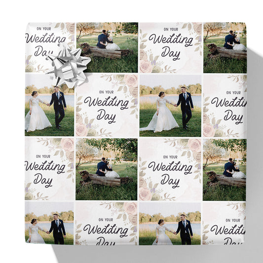 On Your Wedding Day Photo Gift Wrap