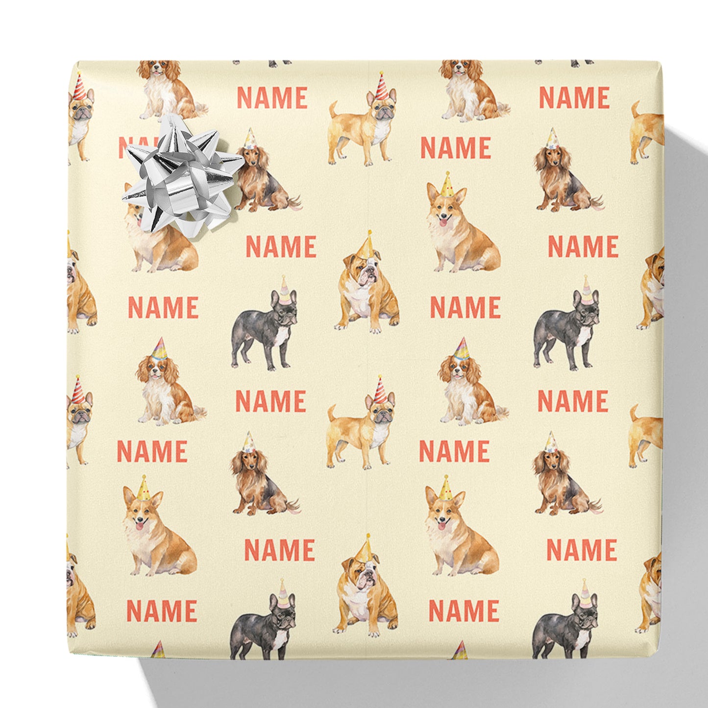 Party Dogs Name Gift Wrap