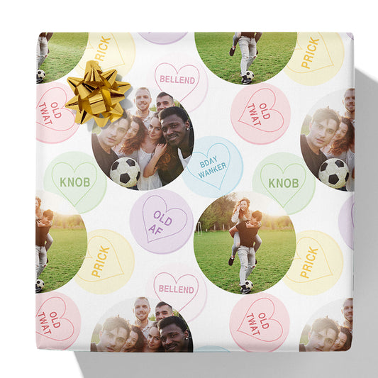 Rude Sweets Photo Gift Wrap