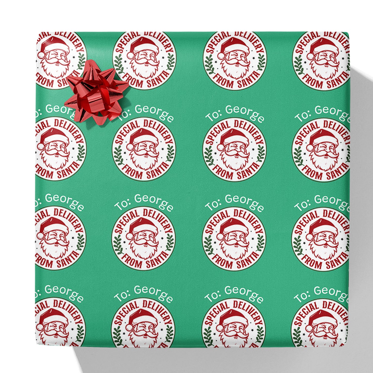 Special Delivery From Santa Text Gift Wrap